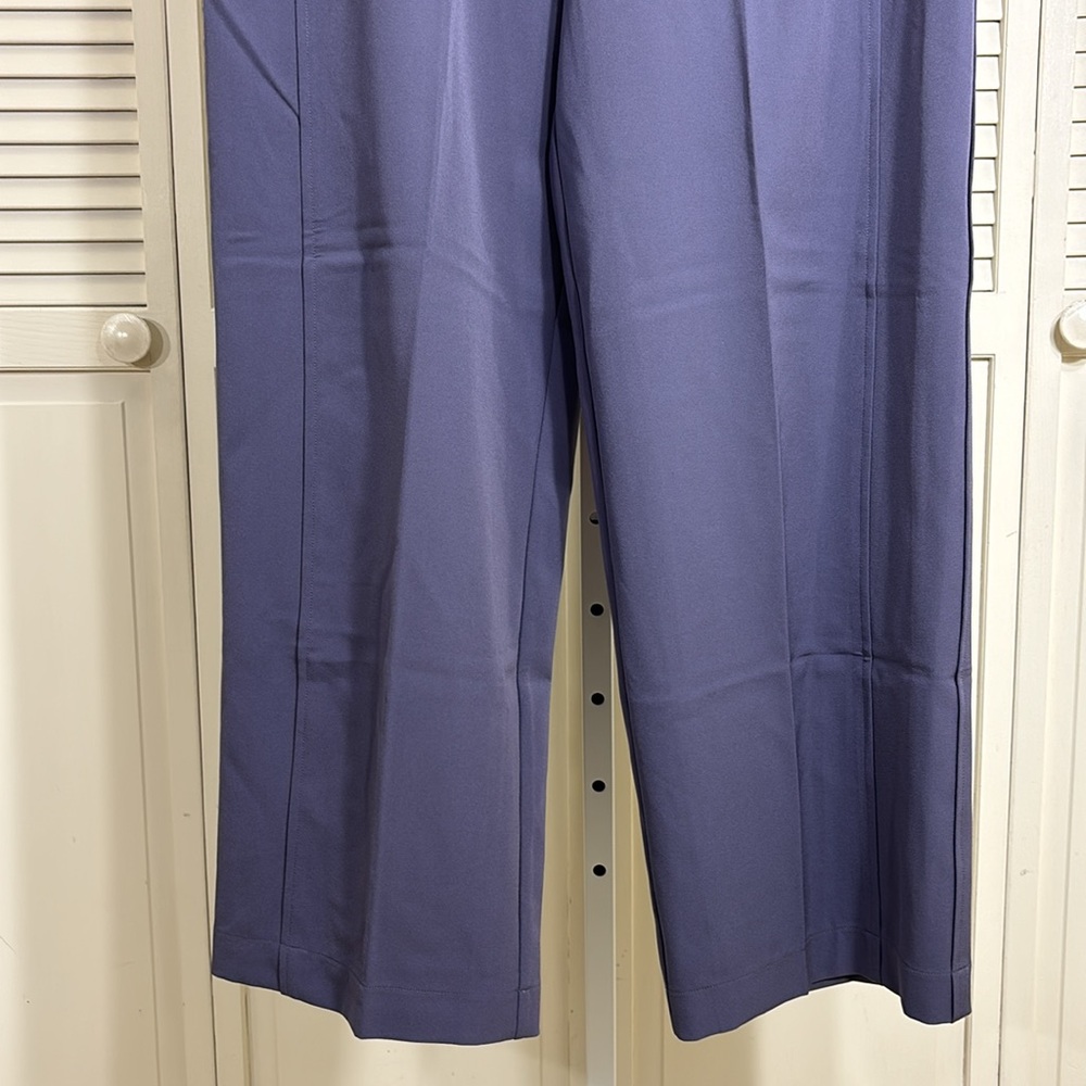 NWT Athleta Stride Pants Nightfall Purple Wide Leg Women's Large - Picture 7 of 14